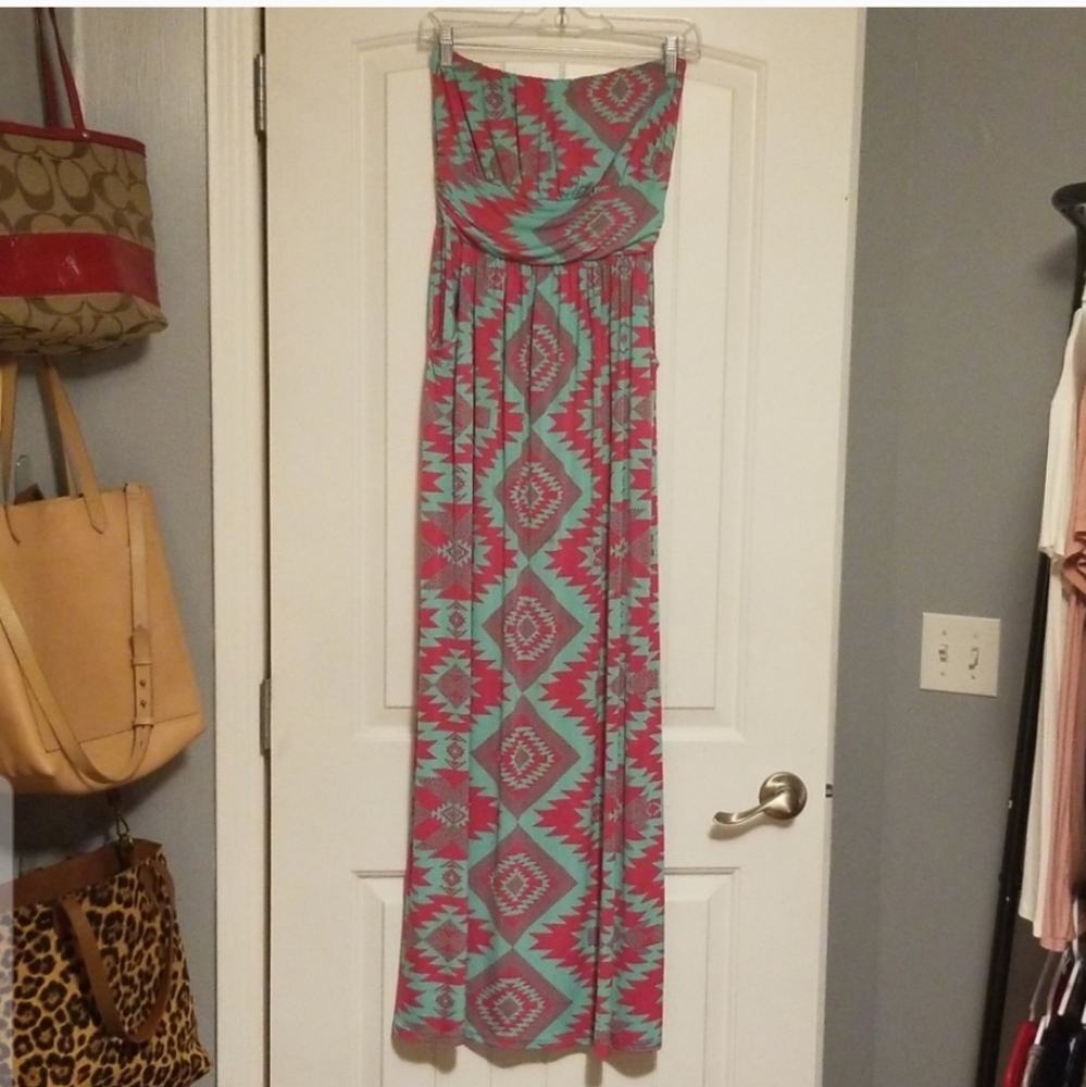 Aztec  Print Maxi